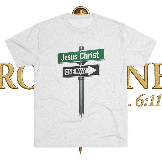 Jesus is The Way Unisex Tri-Blend Crew Tee
