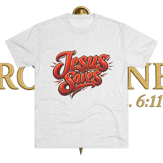 Jesus Saves Unisex Tri-Blend Crew Tee