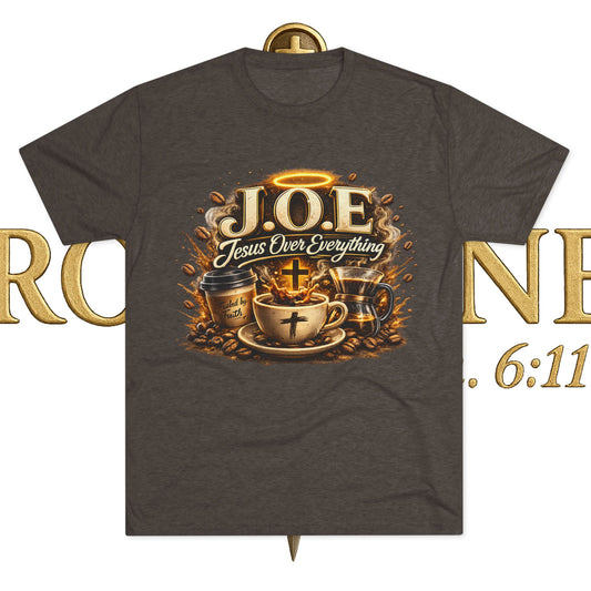 Jesus Over Everything Unisex Tri-Blend Crew Tee