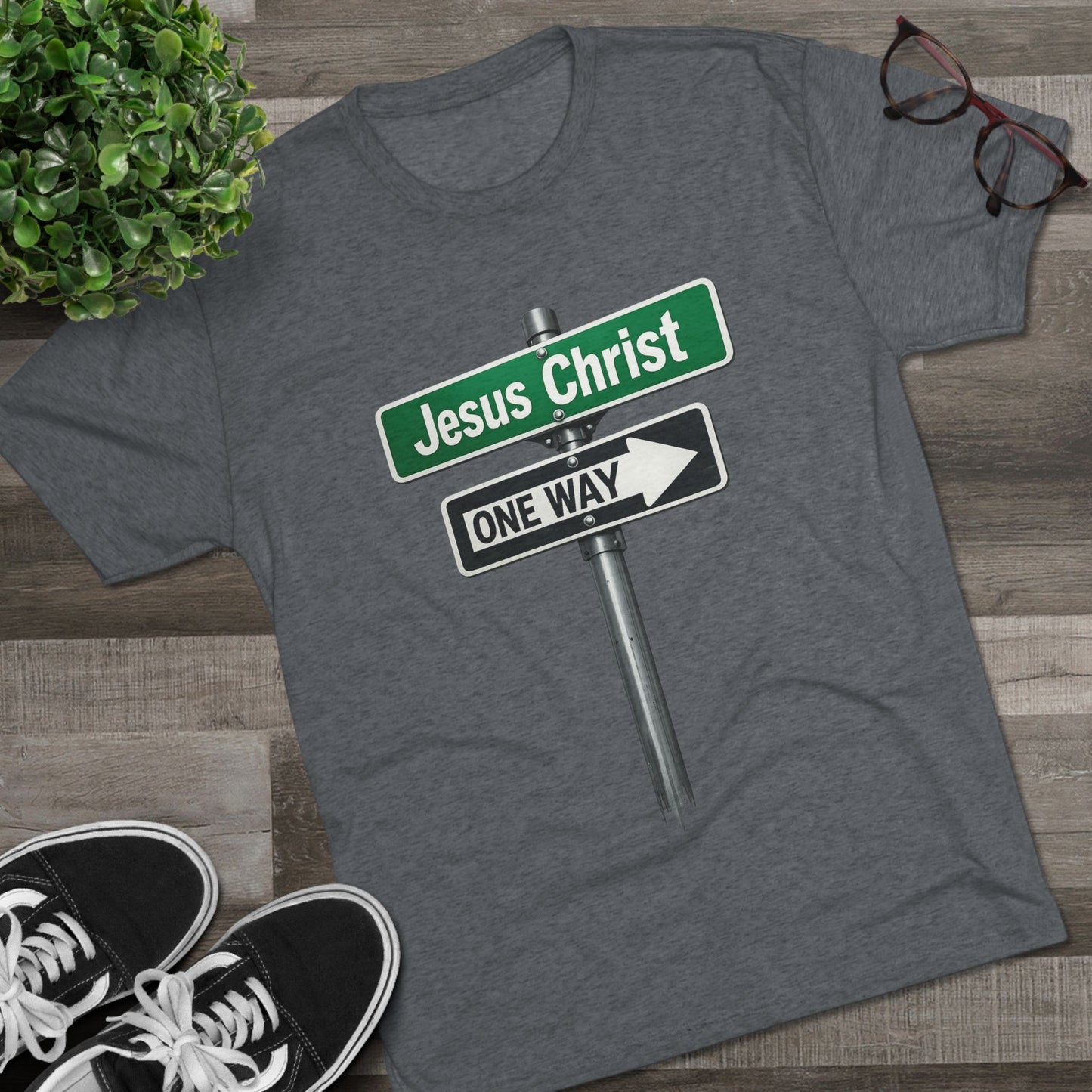Jesus is The Way Unisex Tri-Blend Crew Tee