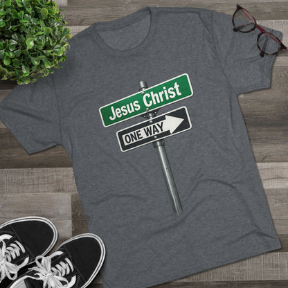 Jesus is The Way Unisex Tri-Blend Crew Tee