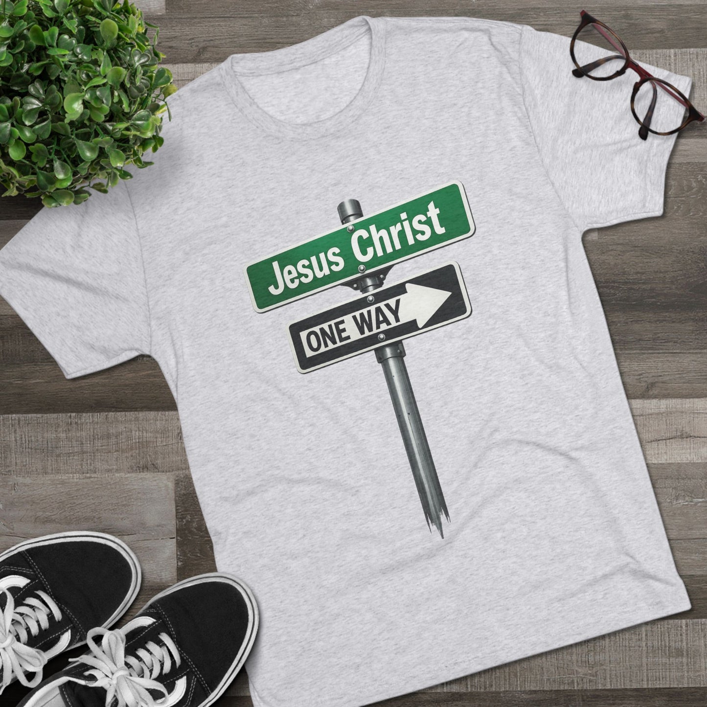 Jesus is The Way Unisex Tri-Blend Crew Tee