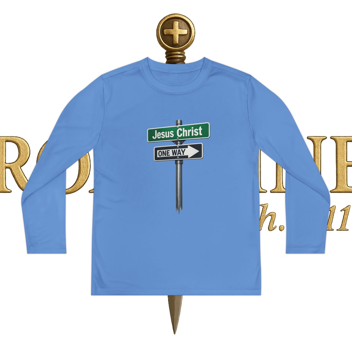 Youth Jesus is The Way Long Sleeve Competitor Tee