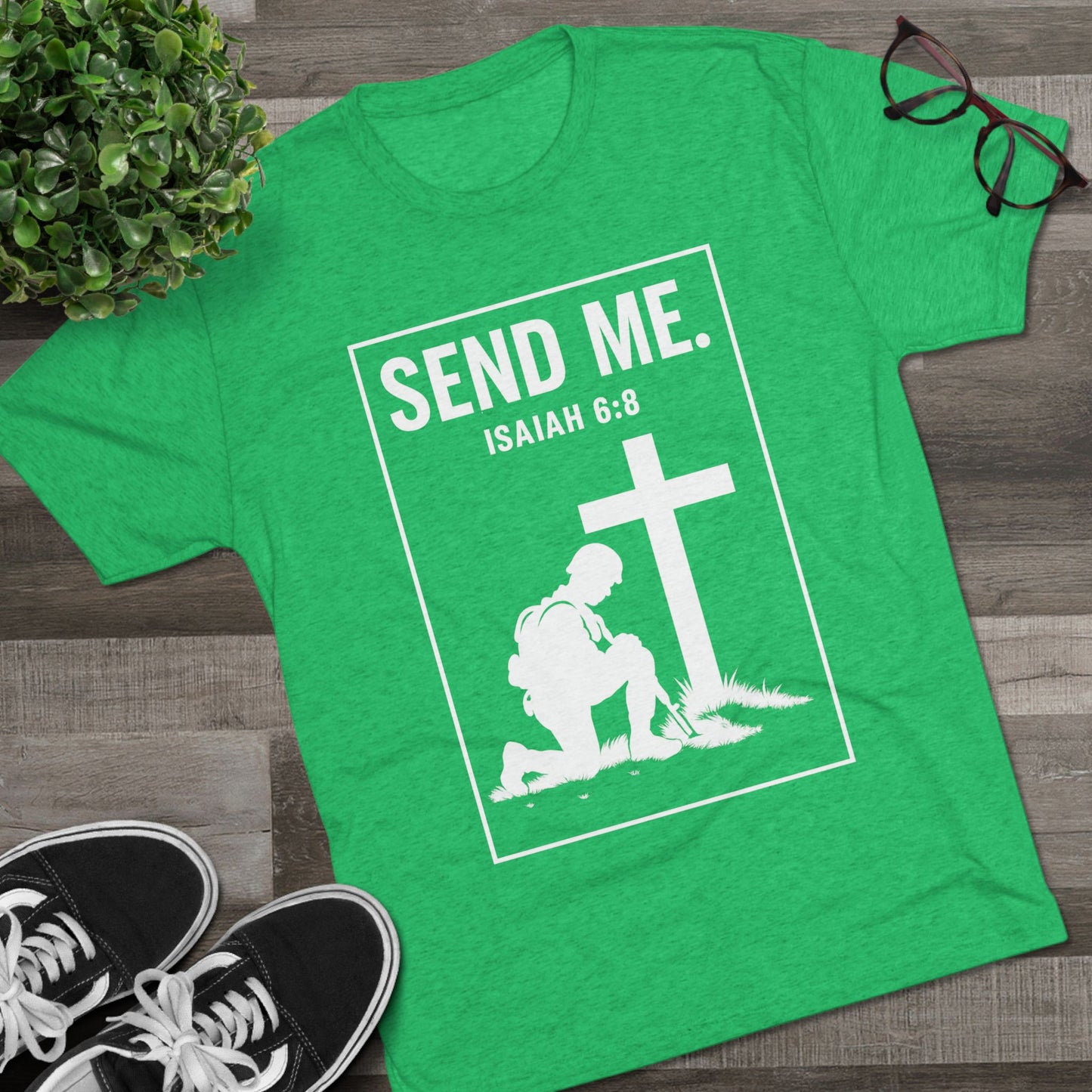 Send Me Unisex Tri-Blend Crew Tee