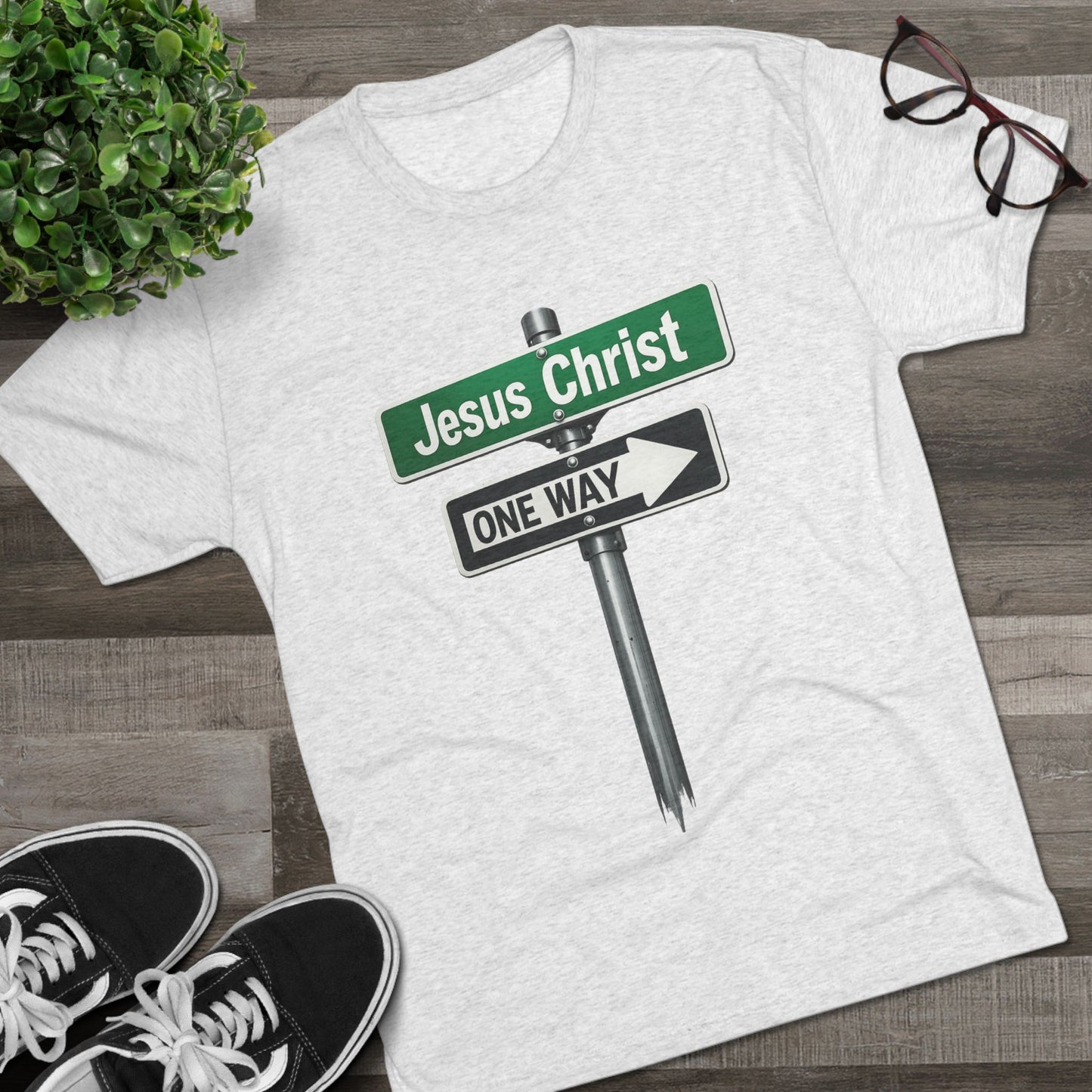Jesus is The Way Unisex Tri-Blend Crew Tee