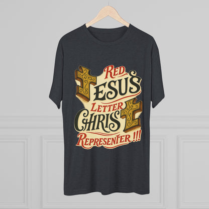 Red Letter Unisex Tri-Blend Crew Tee