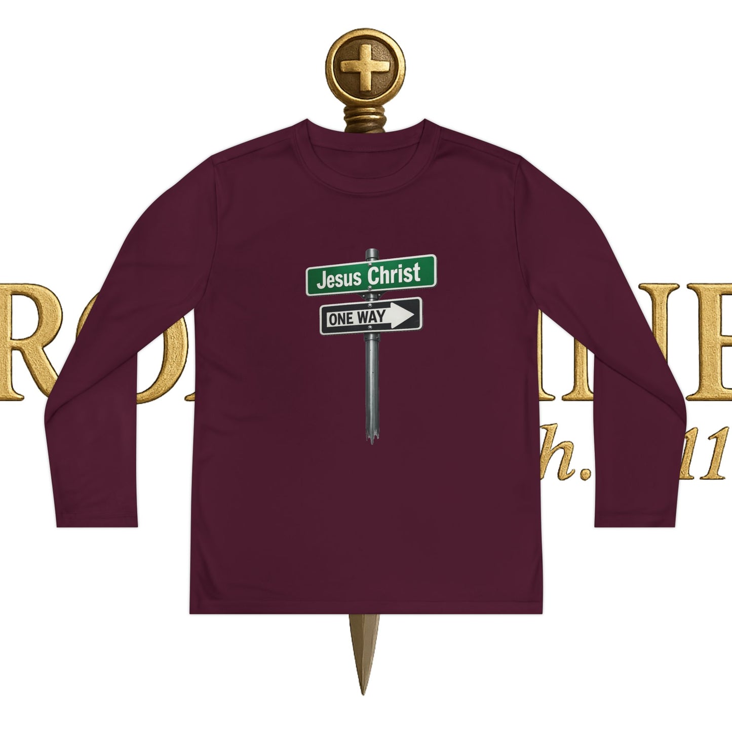 Youth Jesus is The Way Long Sleeve Competitor Tee