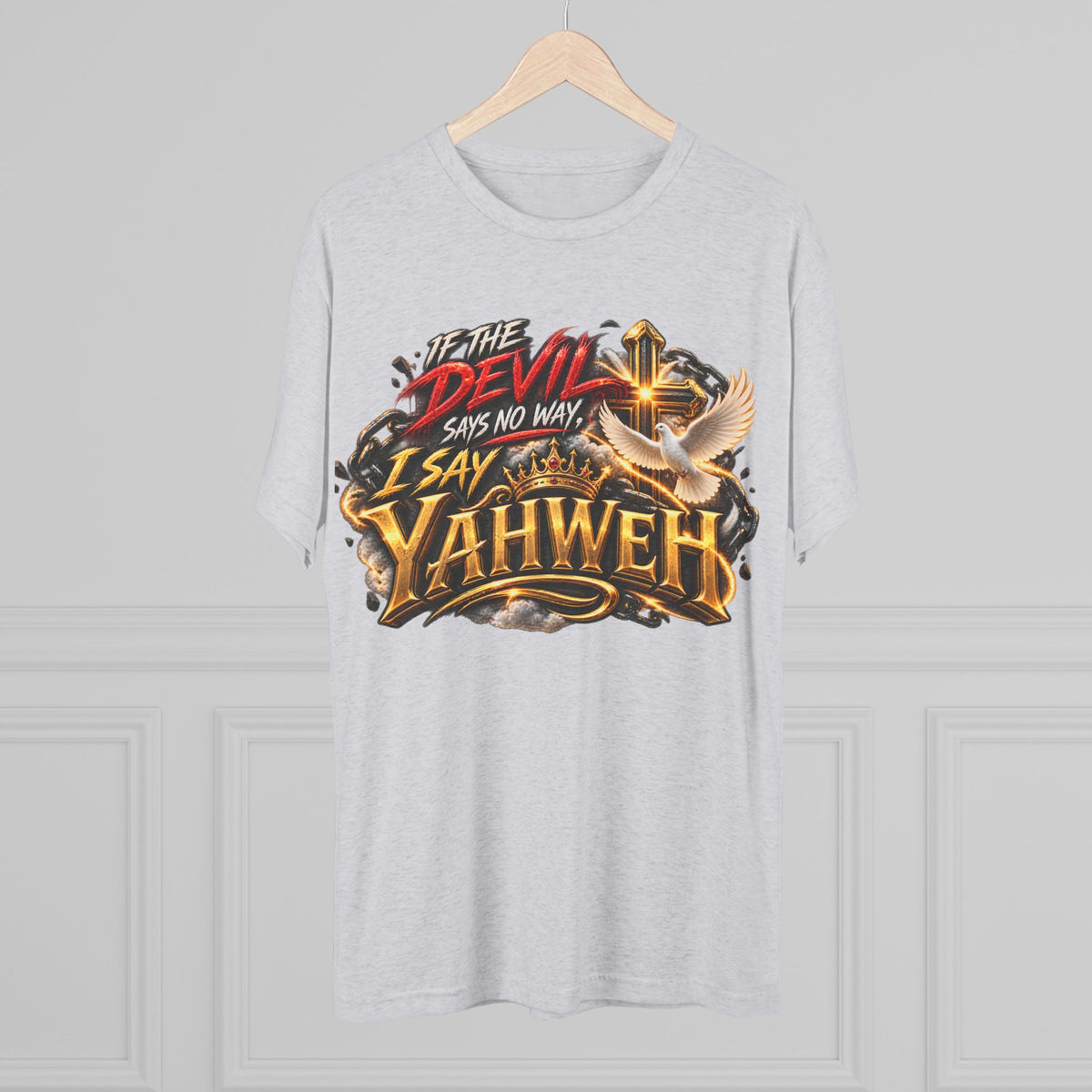 Vintage Yahweh Unisex Tri-Blend Crew Tee
