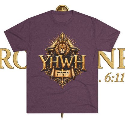 YHWH Unisex Tri-Blend Crew Tee