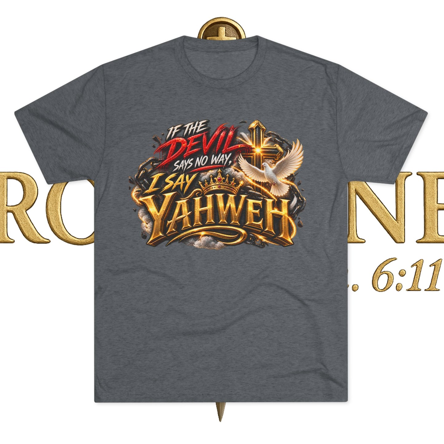 Vintage Yahweh Unisex Tri-Blend Crew Tee