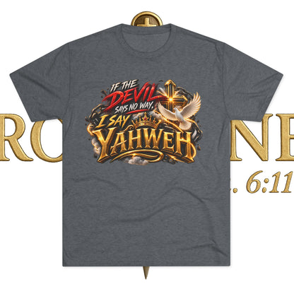 Vintage Yahweh Unisex Tri-Blend Crew Tee