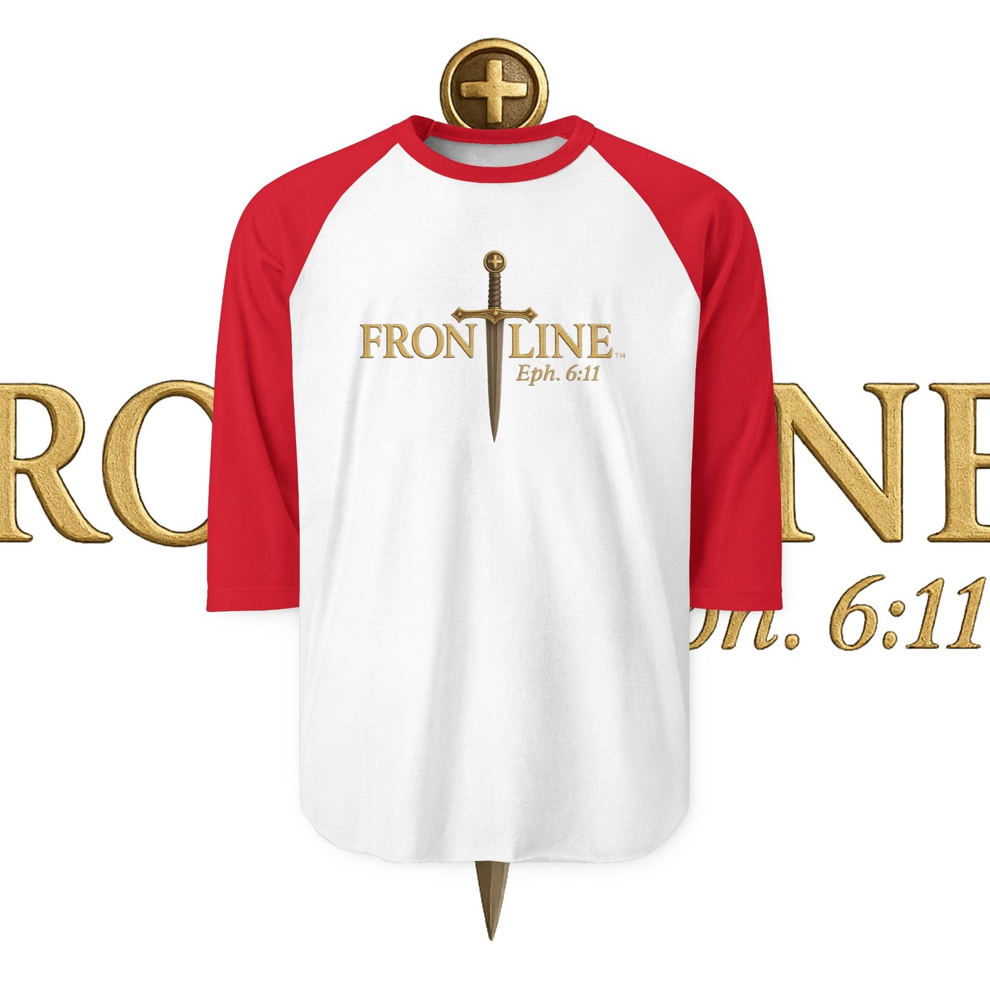 Unisex Frontline Three-Quarter Sleeve Raglan Shirt