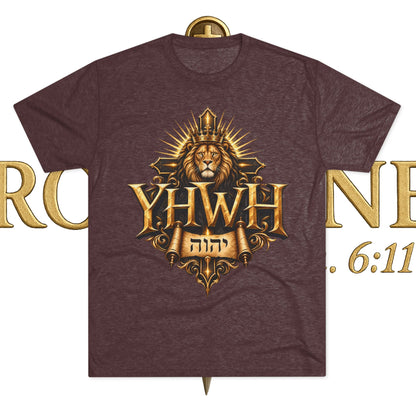 YHWH Unisex Tri-Blend Crew Tee