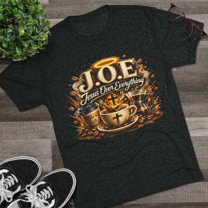 Jesus Over Everything Unisex Tri-Blend Crew Tee