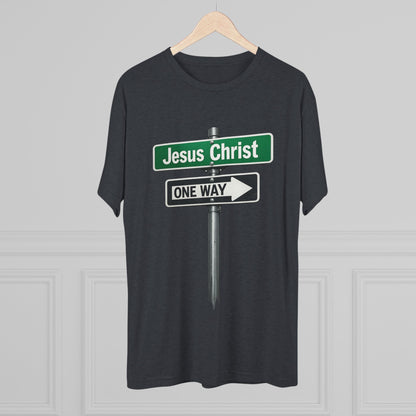 Jesus is The Way Unisex Tri-Blend Crew Tee