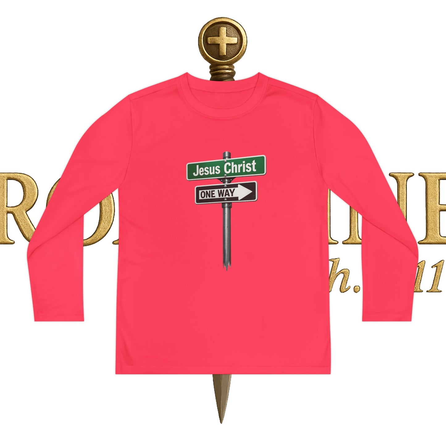 Youth Jesus is The Way Long Sleeve Competitor Tee