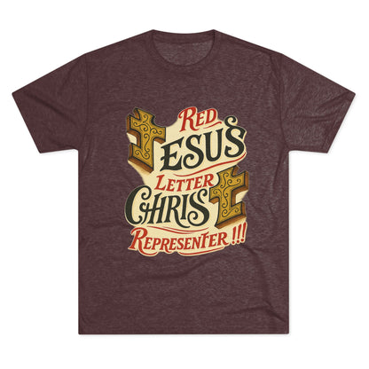 Red Letter Unisex Tri-Blend Crew Tee