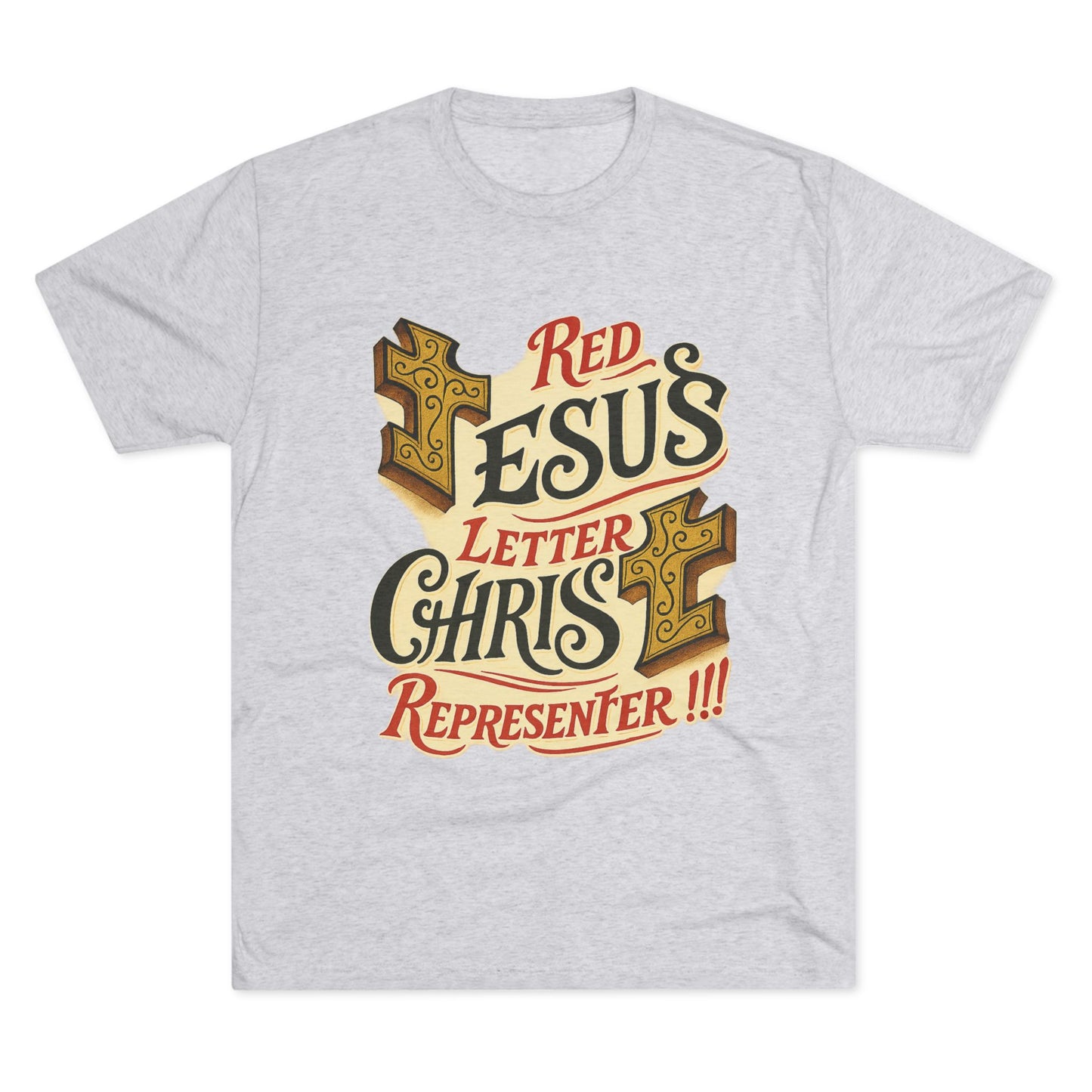 Red Letter Unisex Tri-Blend Crew Tee