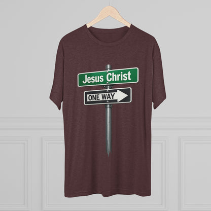 Jesus is The Way Unisex Tri-Blend Crew Tee