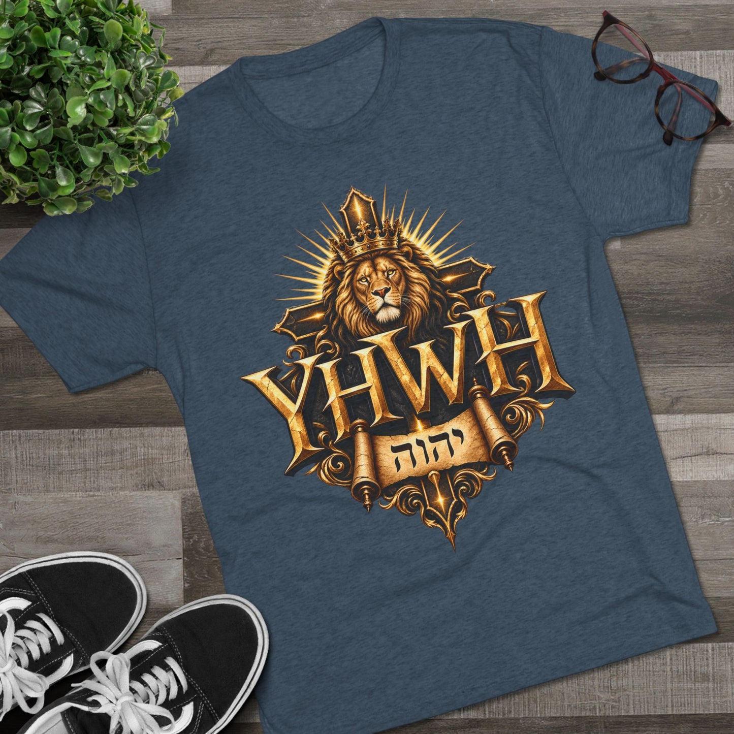 YHWH Unisex Tri-Blend Crew Tee
