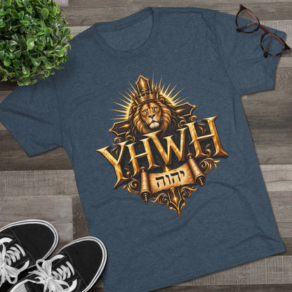 YHWH Unisex Tri-Blend Crew Tee