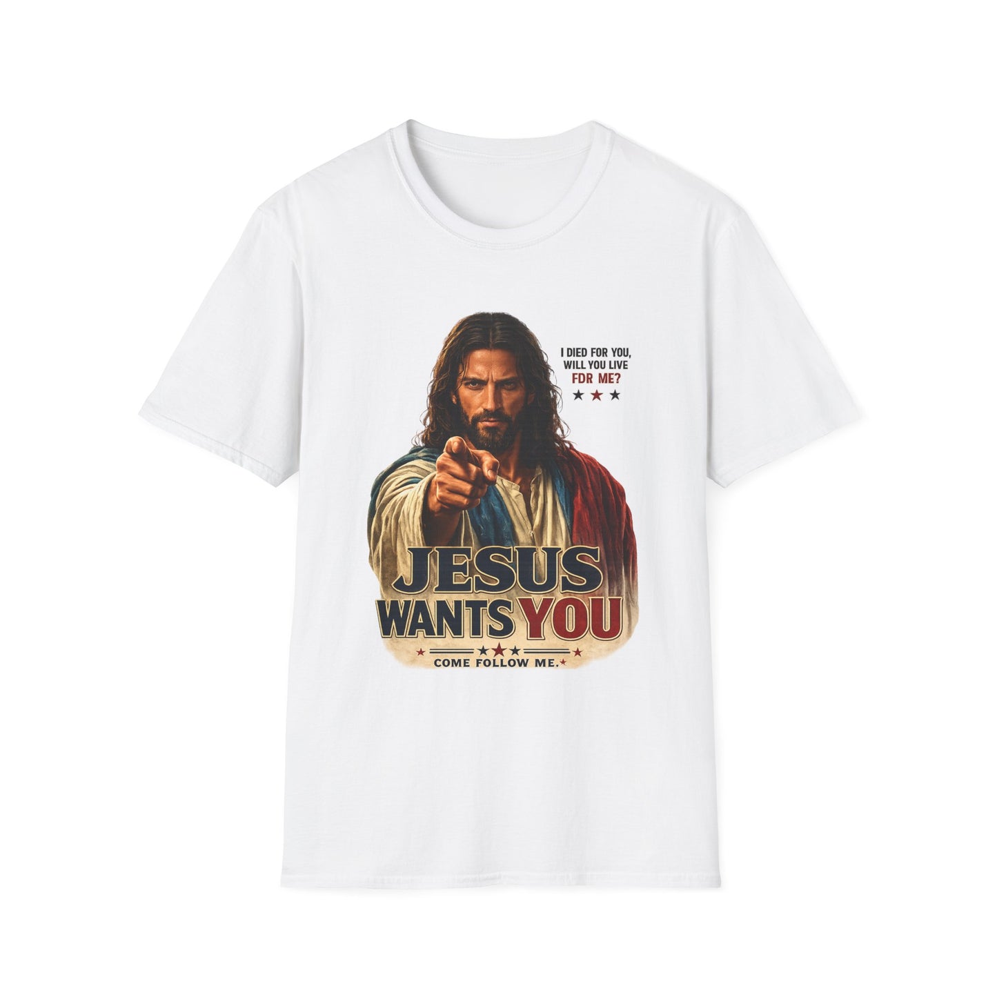 Jesus Wants You Unisex Softstyle T-Shirt