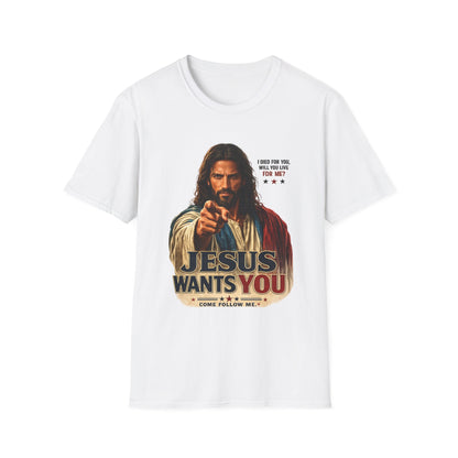 Jesus Wants You Unisex Softstyle T-Shirt