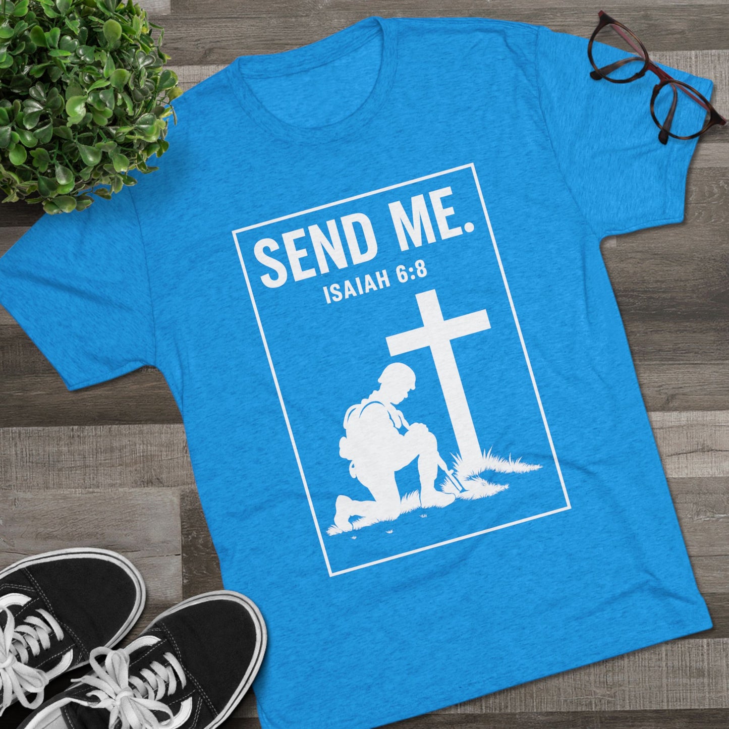 Send Me Unisex Tri-Blend Crew Tee