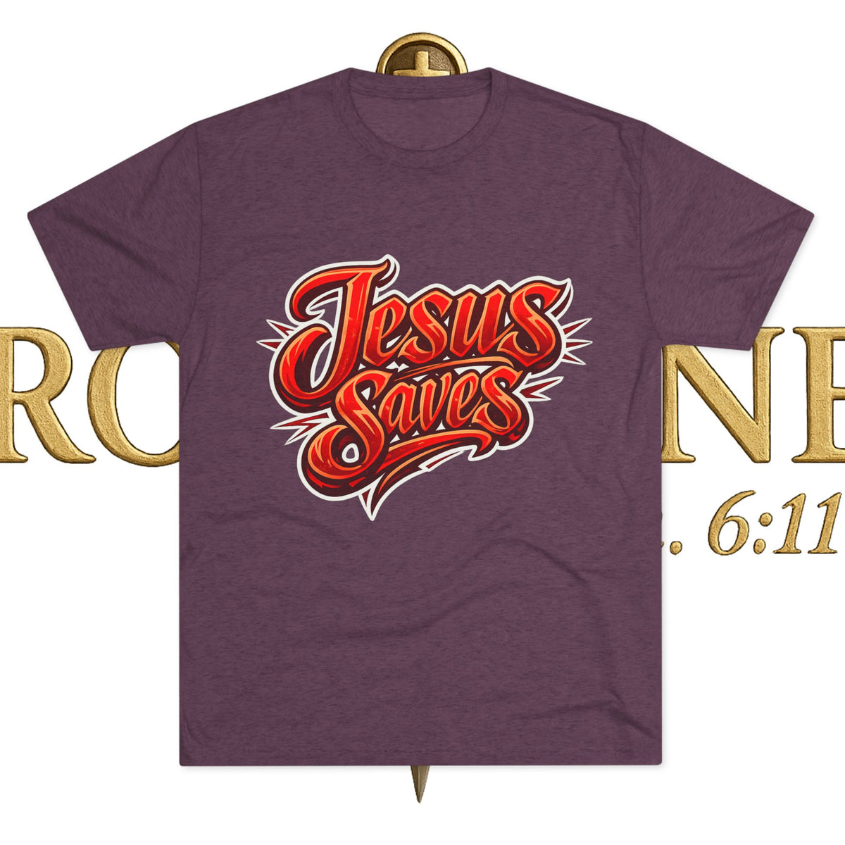 Jesus Saves Unisex Tri-Blend Crew Tee