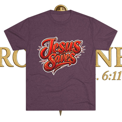 Jesus Saves Unisex Tri-Blend Crew Tee