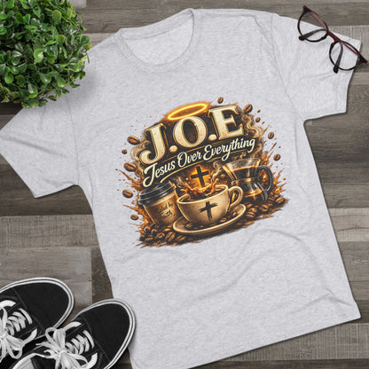 Jesus Over Everything Unisex Tri-Blend Crew Tee