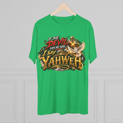 Vintage Yahweh Unisex Tri-Blend Crew Tee