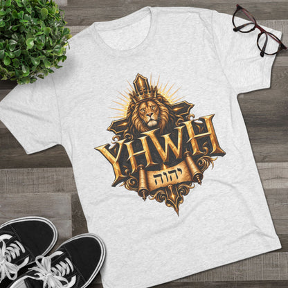 YHWH Unisex Tri-Blend Crew Tee