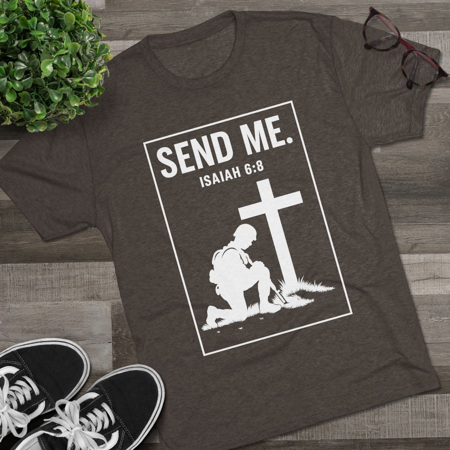 Send Me Unisex Tri-Blend Crew Tee