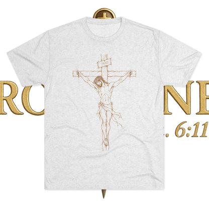 Crucifix Unisex Tri-Blend Crew Tee