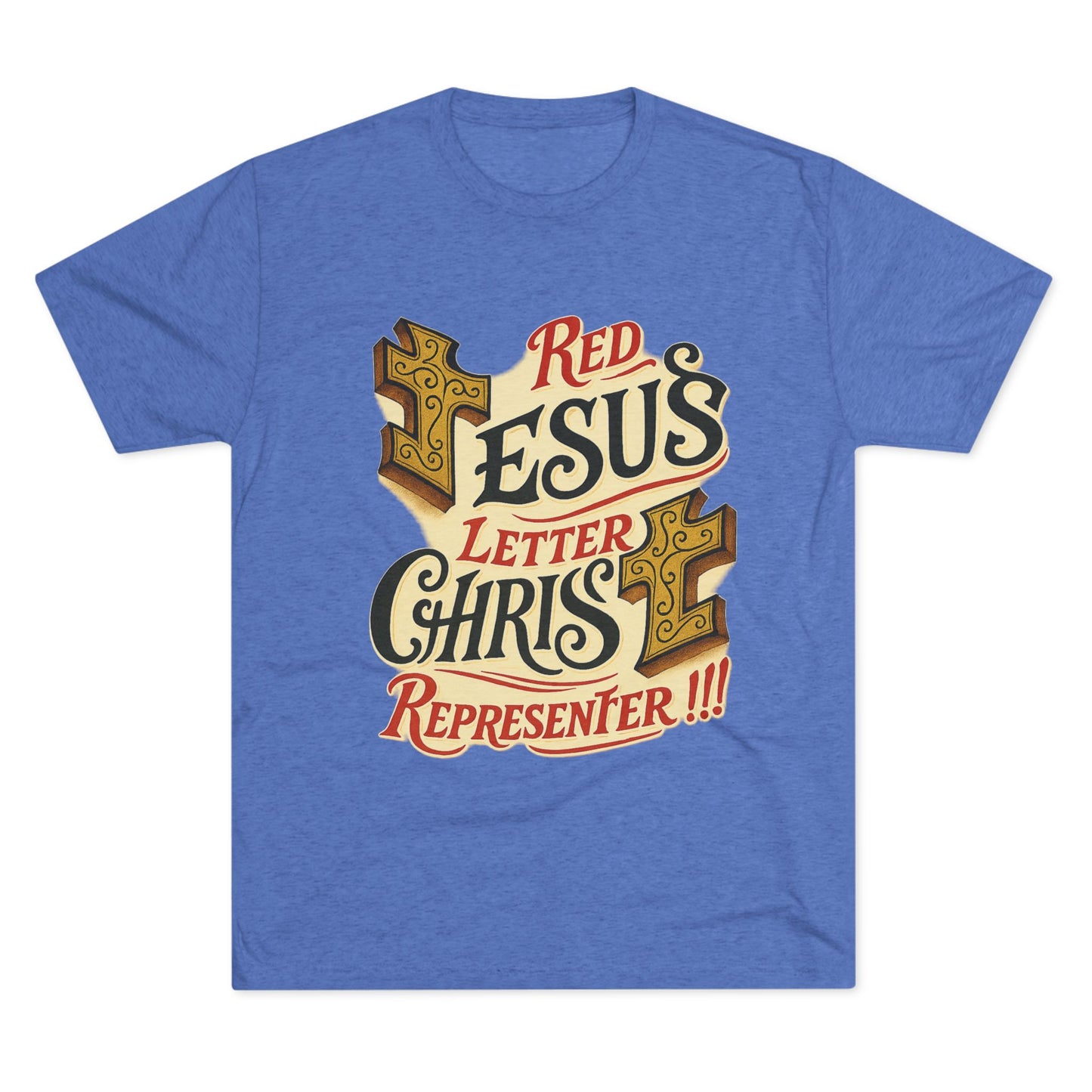 Red Letter Unisex Tri-Blend Crew Tee