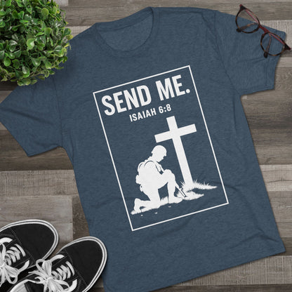 Send Me Unisex Tri-Blend Crew Tee
