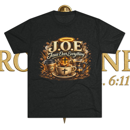 Jesus Over Everything Unisex Tri-Blend Crew Tee