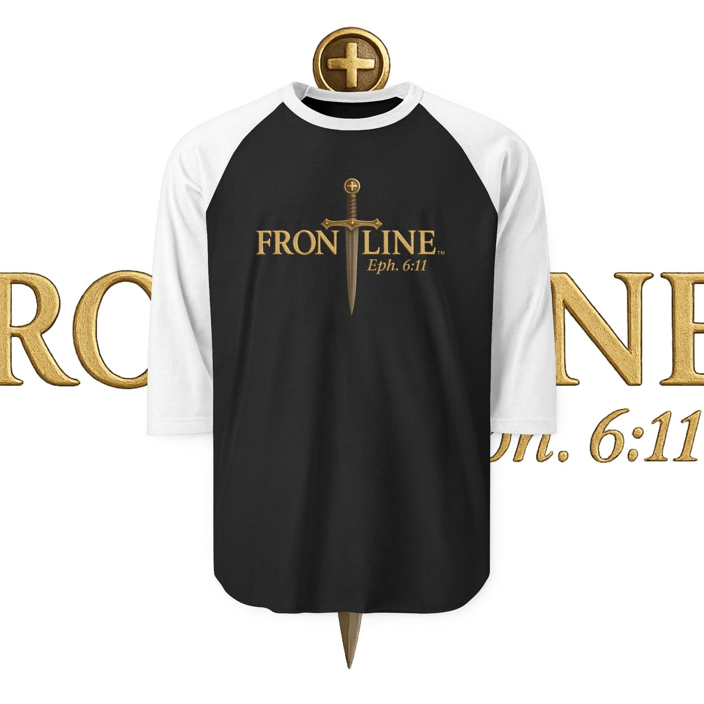 Unisex Frontline Three-Quarter Sleeve Raglan Shirt