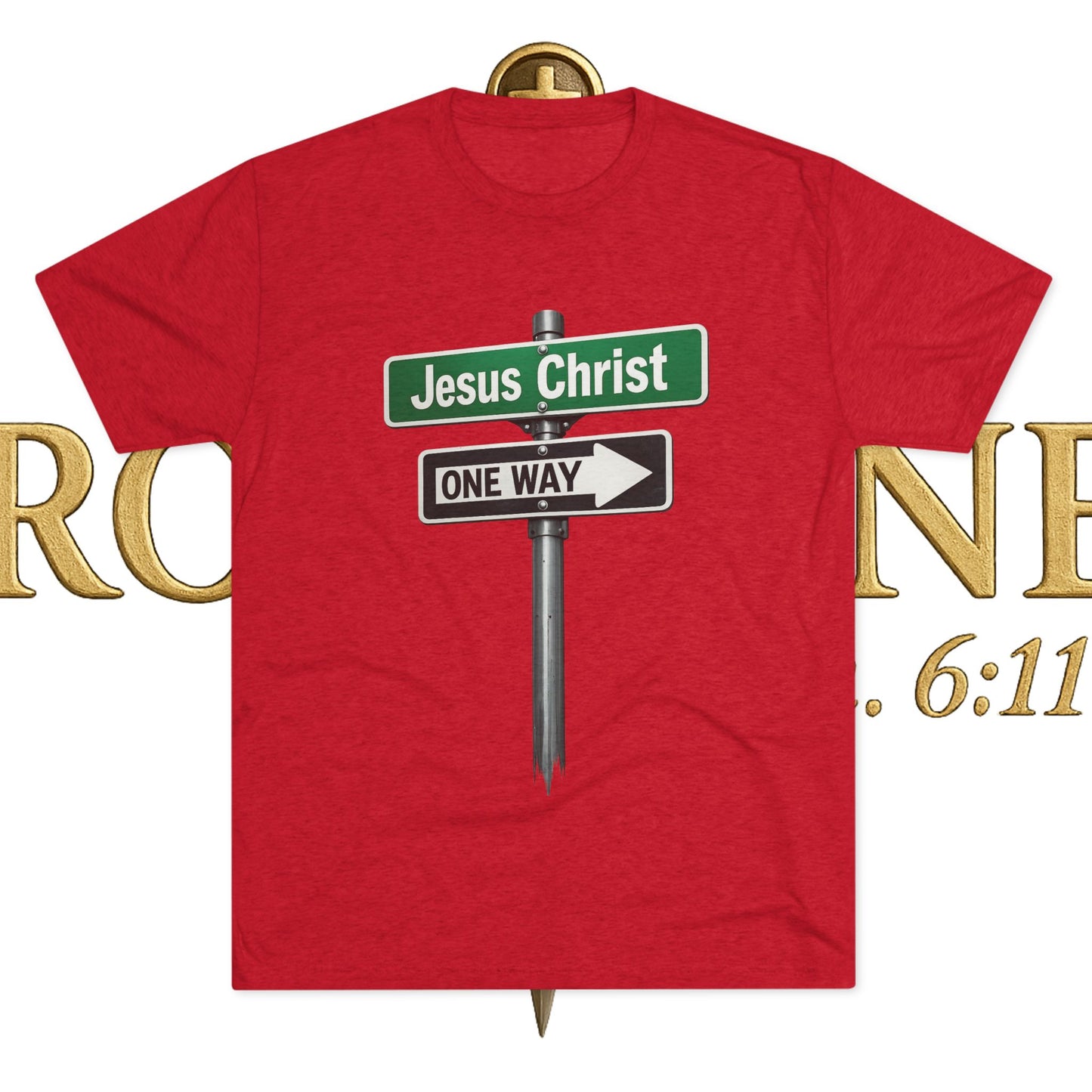 Jesus is The Way Unisex Tri-Blend Crew Tee