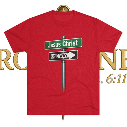 Jesus is The Way Unisex Tri-Blend Crew Tee