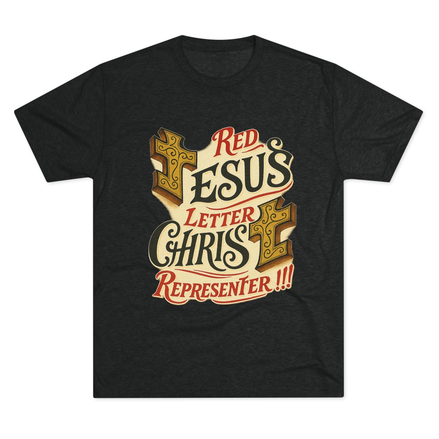 Red Letter Unisex Tri-Blend Crew Tee