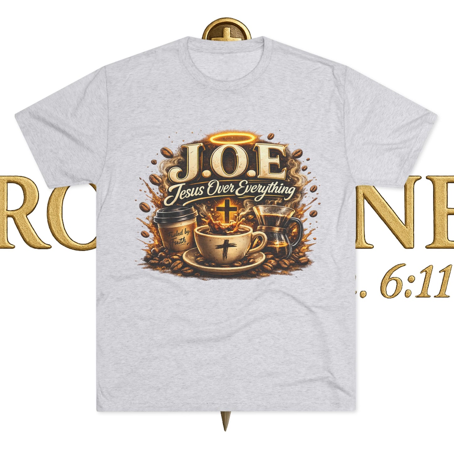 Jesus Over Everything Unisex Tri-Blend Crew Tee
