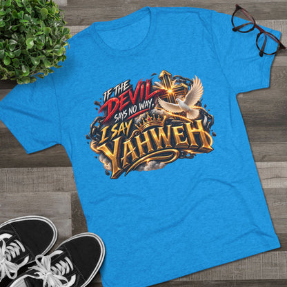 Vintage Yahweh Unisex Tri-Blend Crew Tee