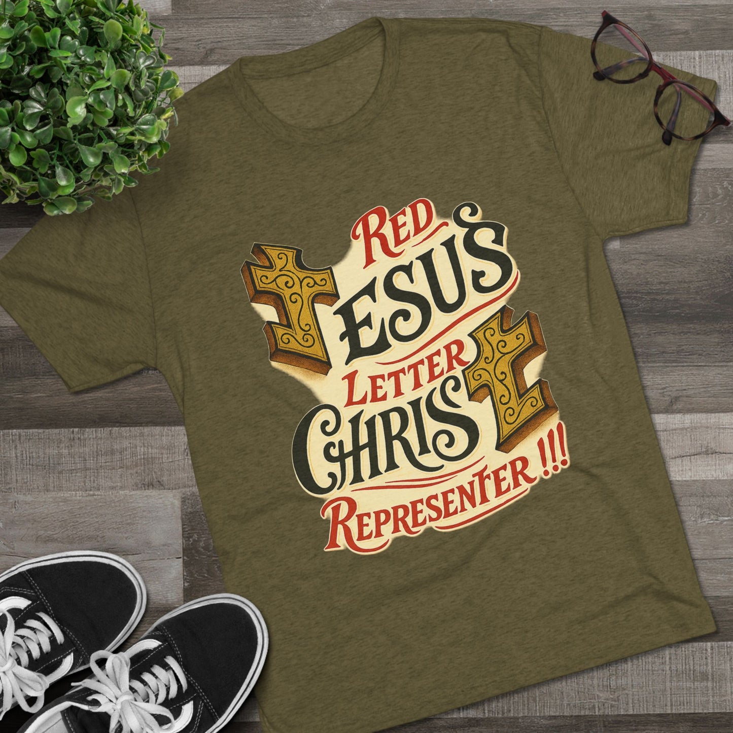 Red Letter Unisex Tri-Blend Crew Tee
