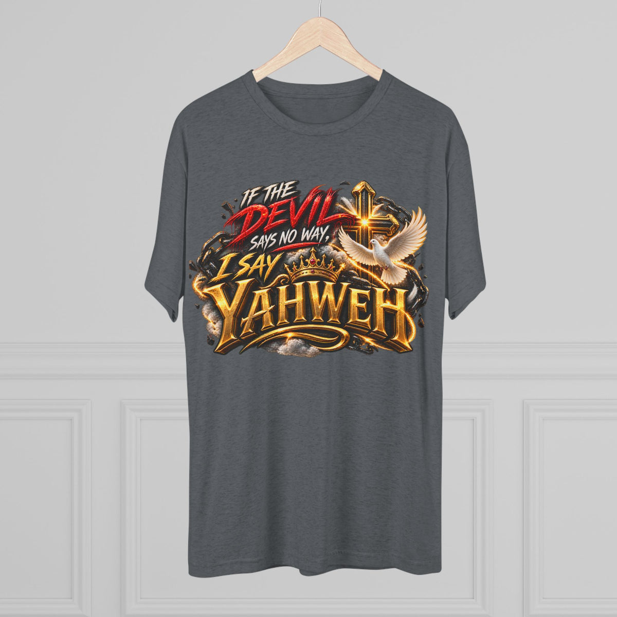 Vintage Yahweh Unisex Tri-Blend Crew Tee