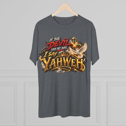 Vintage Yahweh Unisex Tri-Blend Crew Tee
