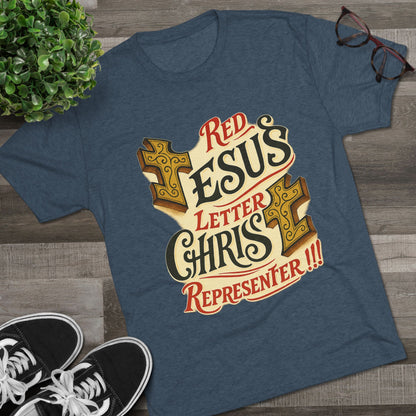 Red Letter Unisex Tri-Blend Crew Tee