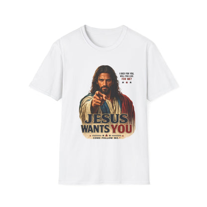 Jesus Wants You Unisex Softstyle T-Shirt