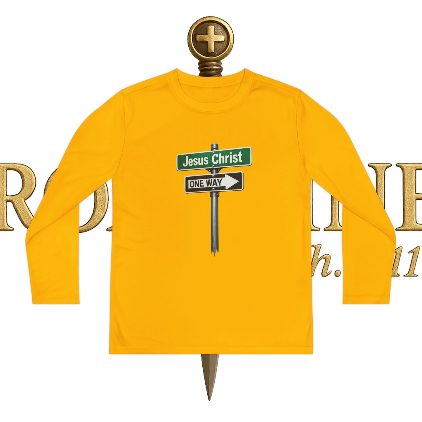 Youth Jesus is The Way Long Sleeve Competitor Tee